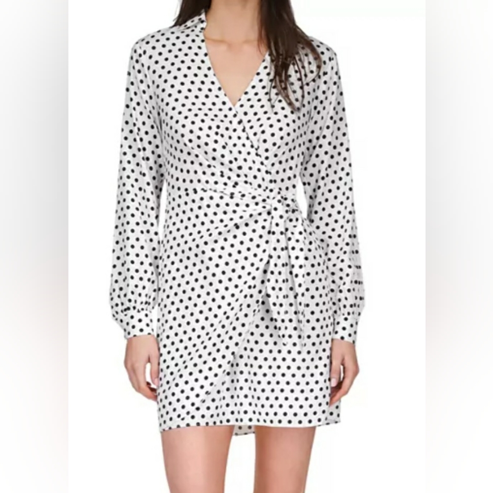 Michael Kors Poka Dot Wrap Dress, NWT